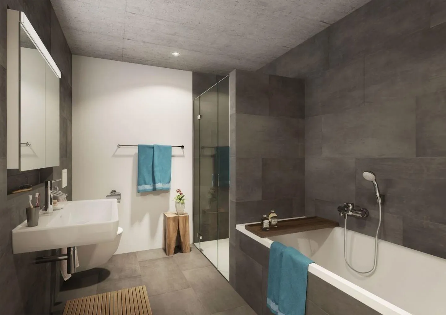 Modernes 3,5-Zimmer-Apartment mit Balkon - Foto 5 von 8