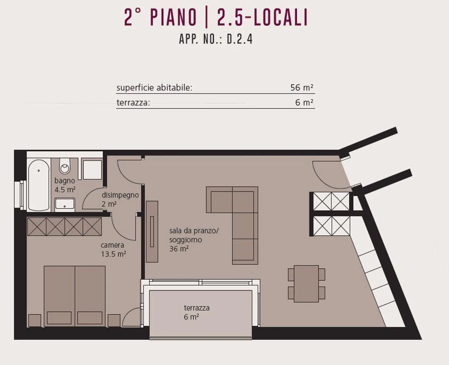 Appartamento moderno con balcone - Foto 8 di 8