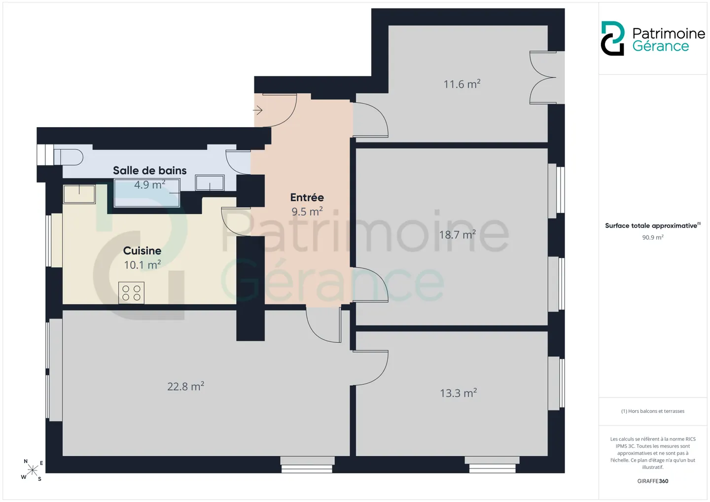 Appartement rénové à La Chaux-de-Fonds - Photo 10 sur 10