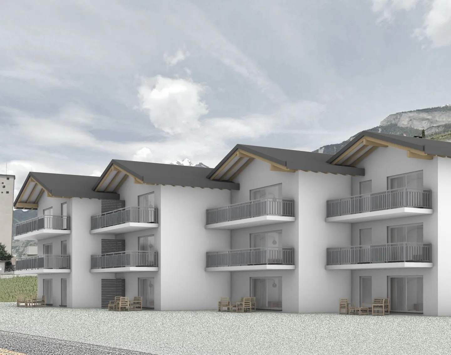 Nouvel appartement de 4,5 pièces avec vue panoramique à Conthey - Photo 1 sur 20