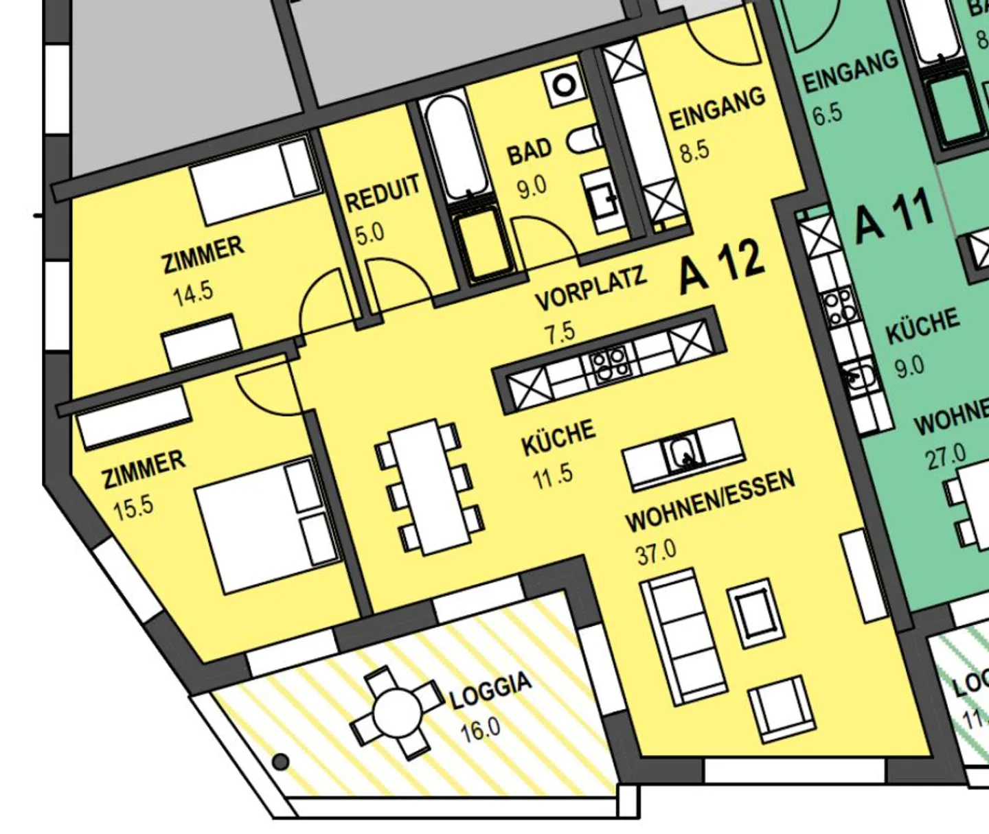 Attraktive 3.5-Zimmerwohnung im Zentrum von Eschenbach sucht Nachmi... - Foto 11 von 11