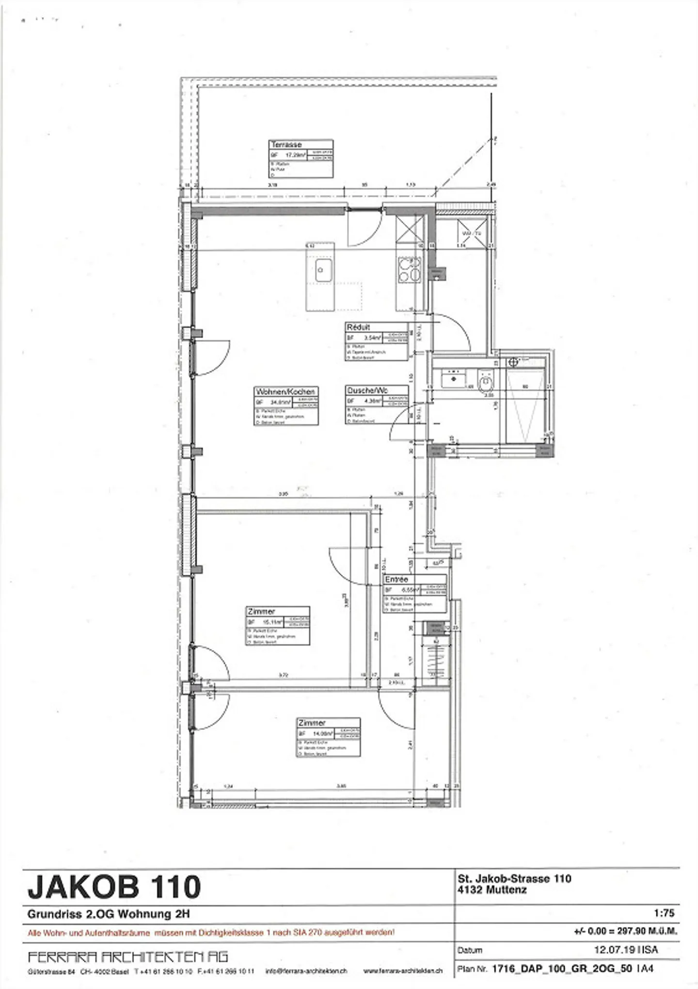 Top modern 3.5-room apartment with washing tower + terrace - Photo 11 of 12