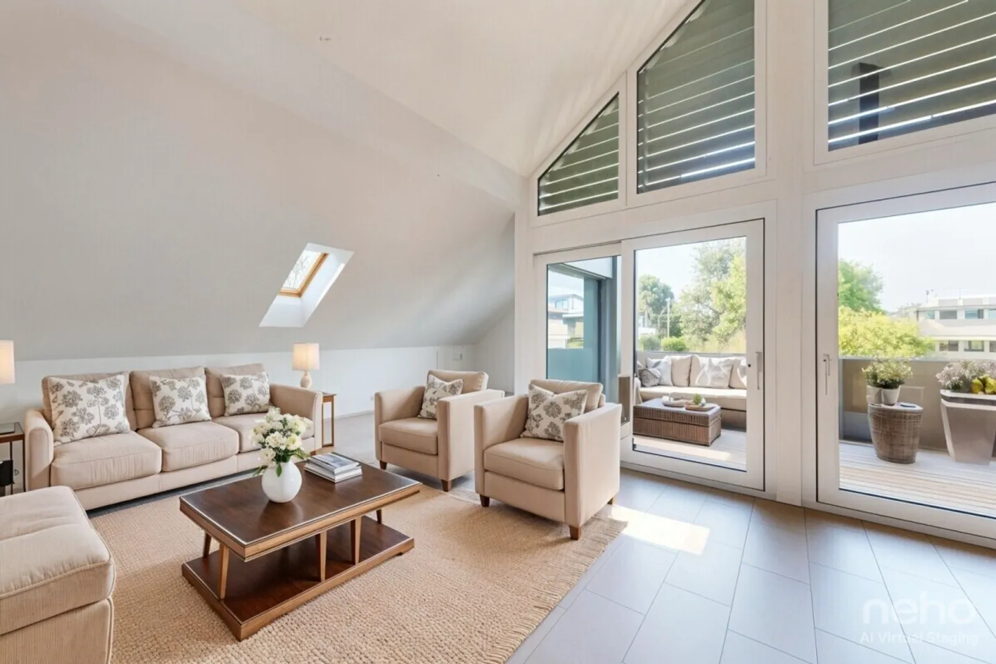 5.5-room attic maisonette apartment with balcony - Photo 3 of 12