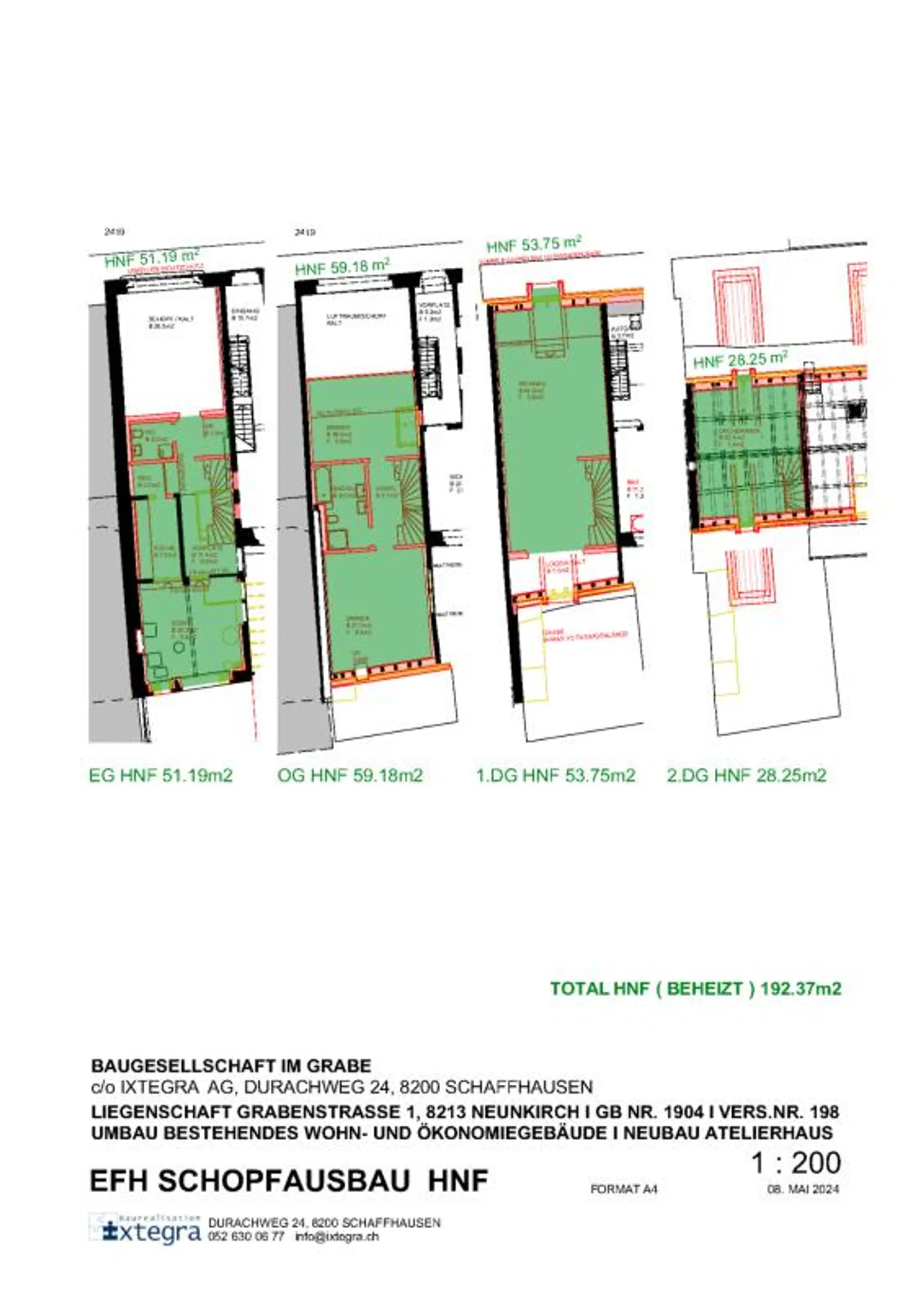 Städtlihaus con 6,5 stanze e giardino a Neunkirch - Foto 6 di 9