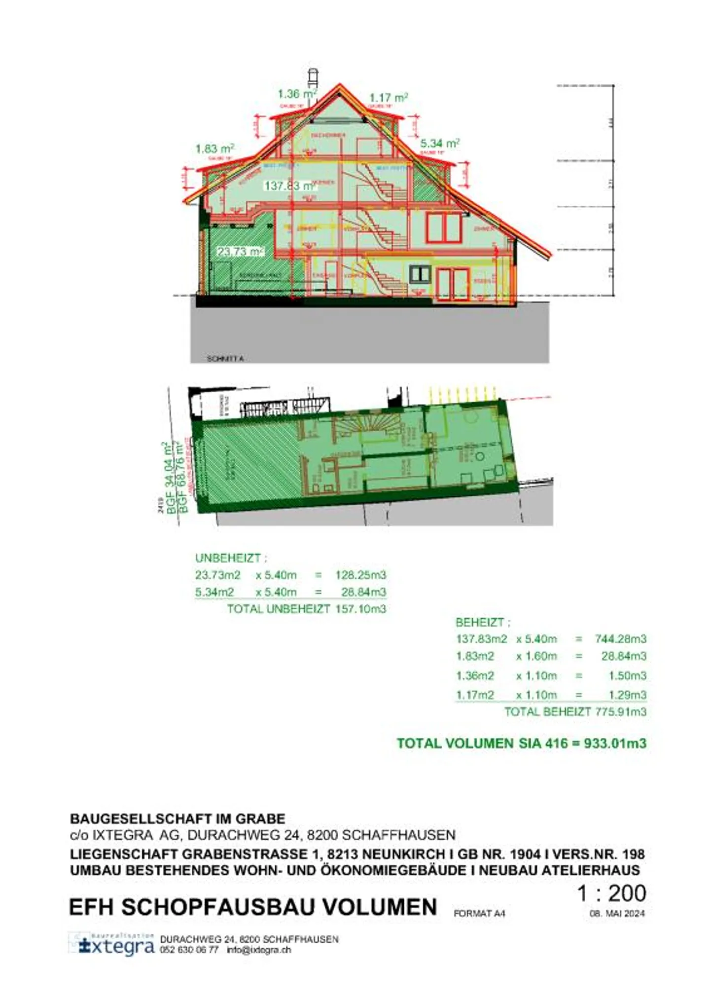 Städtlihaus con 6,5 stanze e giardino a Neunkirch - Foto 7 di 9
