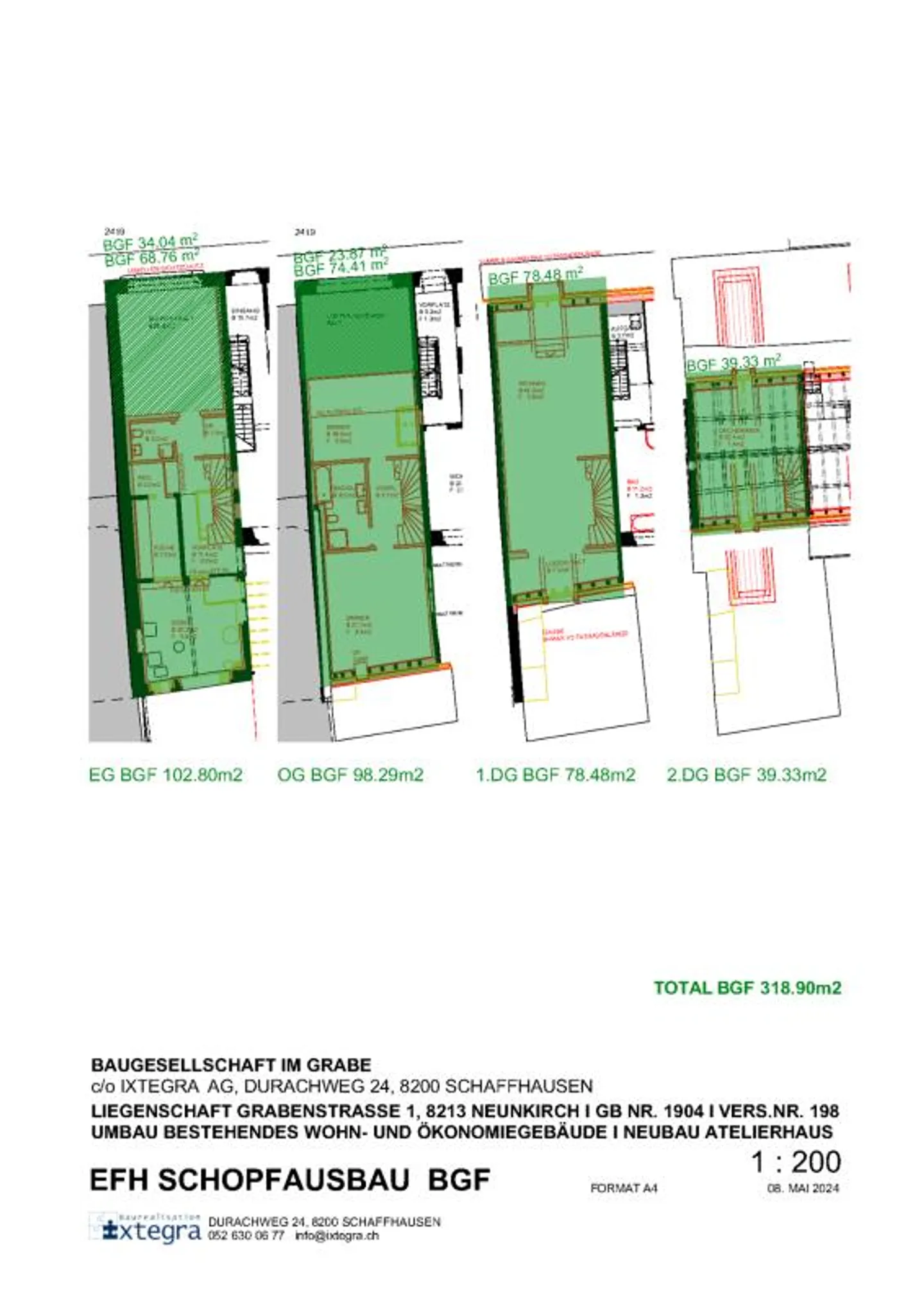 Städtlihaus con 6,5 stanze e giardino a Neunkirch - Foto 8 di 9