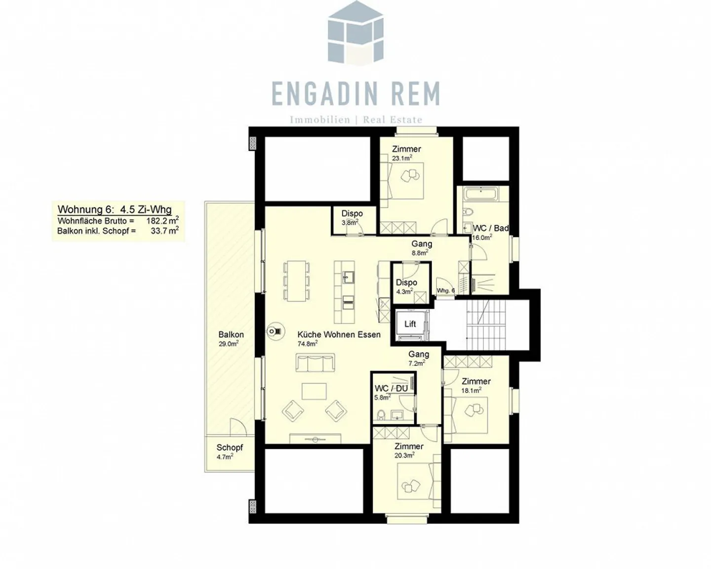 Exklusives Penthouse mit Weitblick - Foto 5 von 10