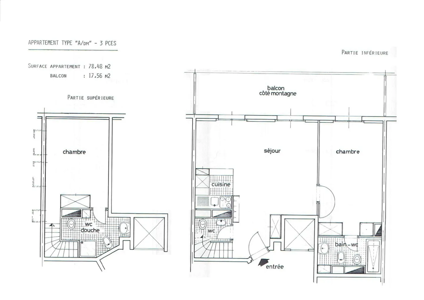 Torgon, renovierte Duplexwohnung mit 3,5 Zimmern im Gebäude "La Serve" - Foto 12 von 12