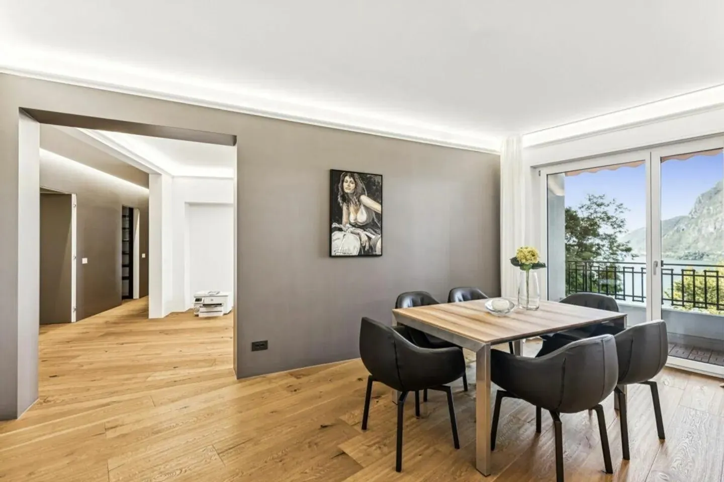 Exklusive 7,5-Zimmer-Wohnung in Castagnola mit Blick auf den See und die Berge - Foto 8 von 19