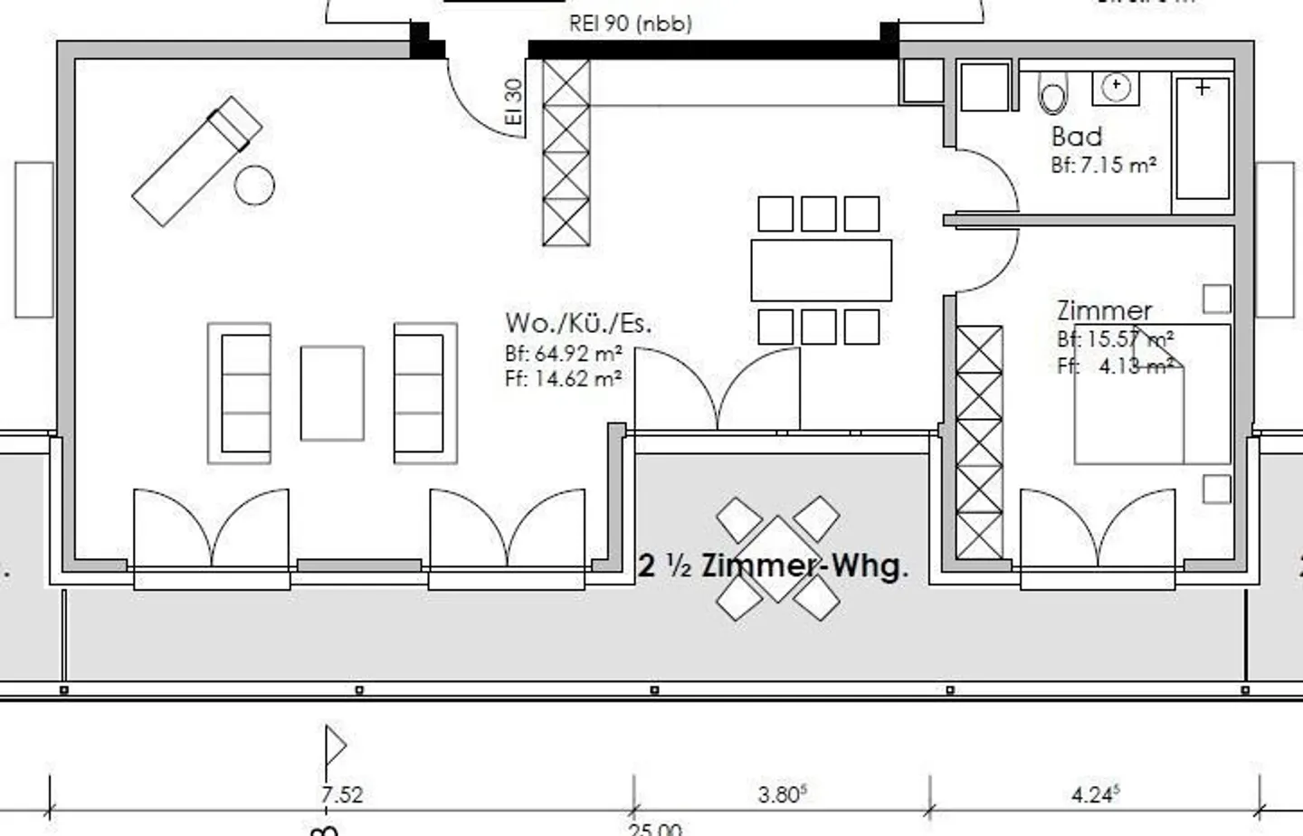 Appartement moderne en centre-ville - Photo 6 sur 7
