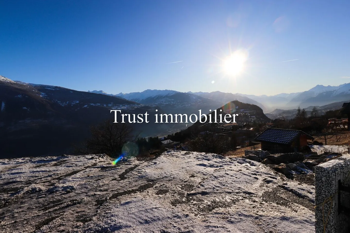 8000. Vue panoramique / Parcelle à vendre à Sergnou / Crans-Montana - Photo 3 sur 5