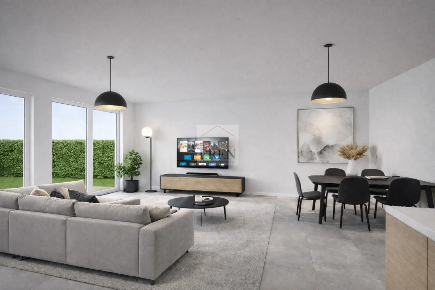 3.5-room apartment southeast on the ground floor in Grône - Photo 2 of 9