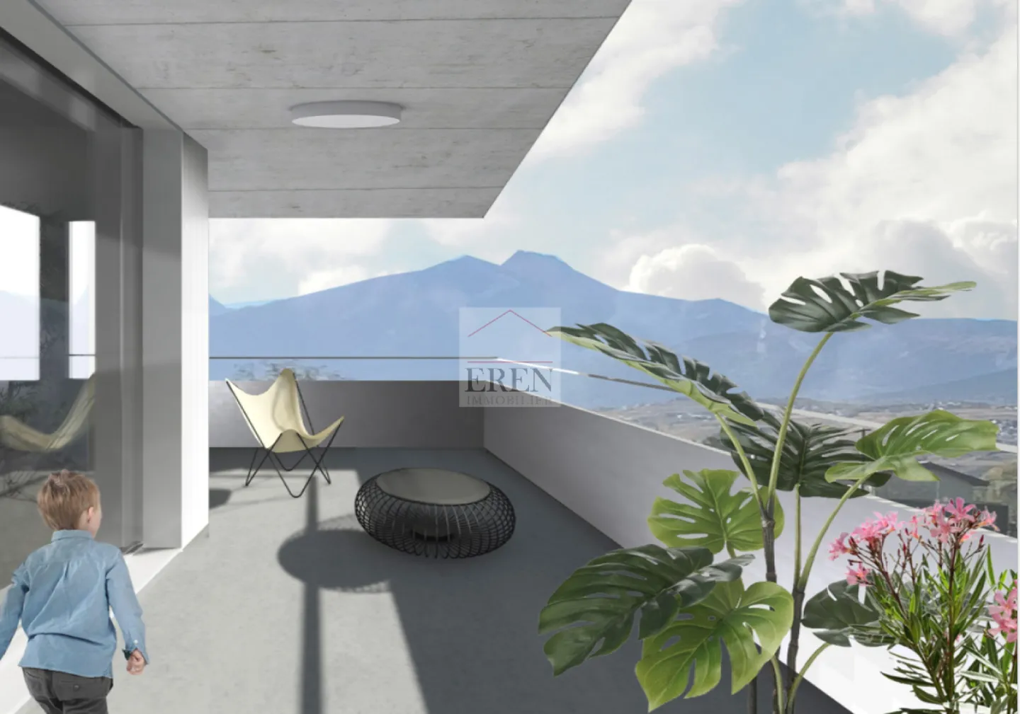 3.5-room apartment southeast on the ground floor in Grône - Photo 6 of 9