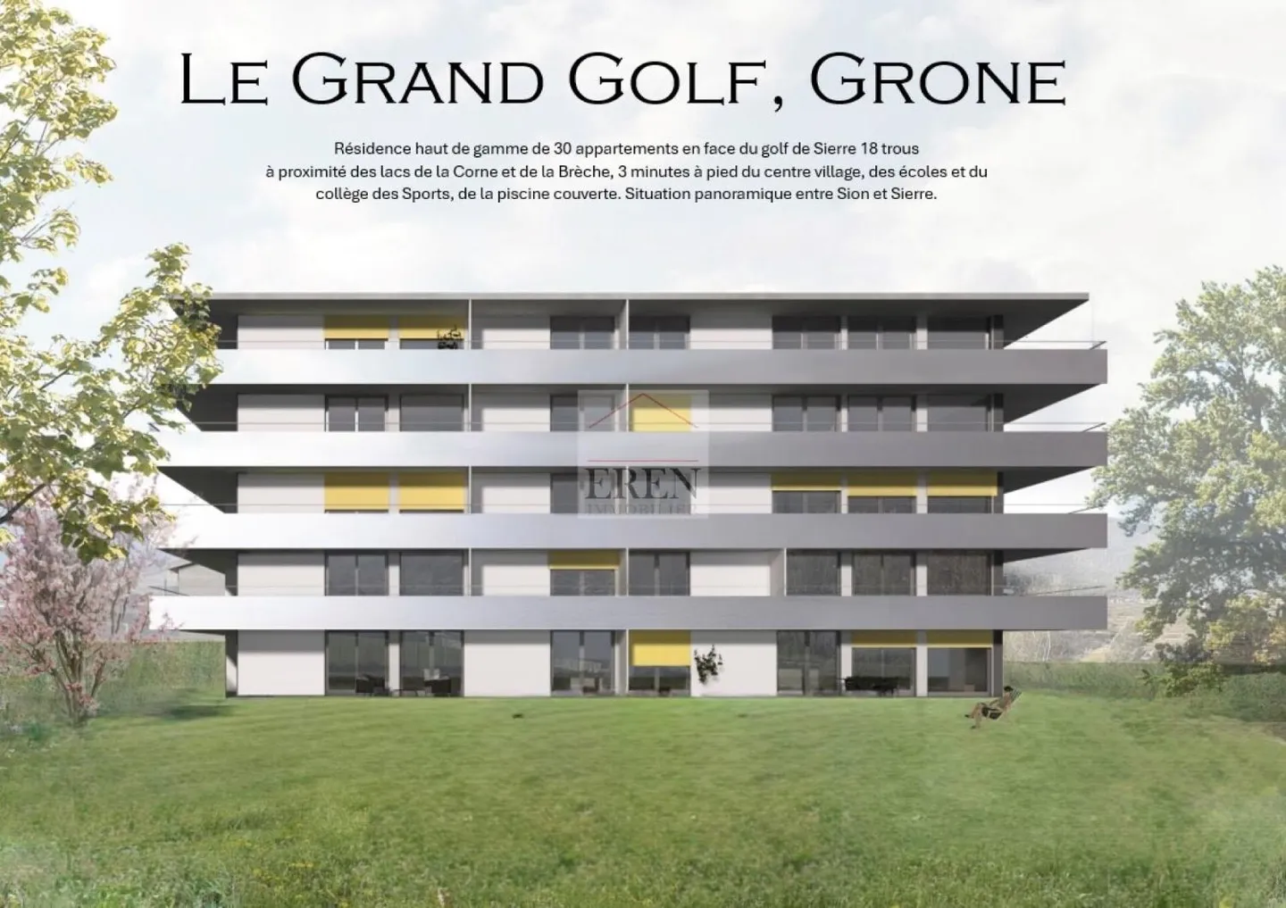 3.5-room apartment southeast on the ground floor in Grône - Photo 7 of 9