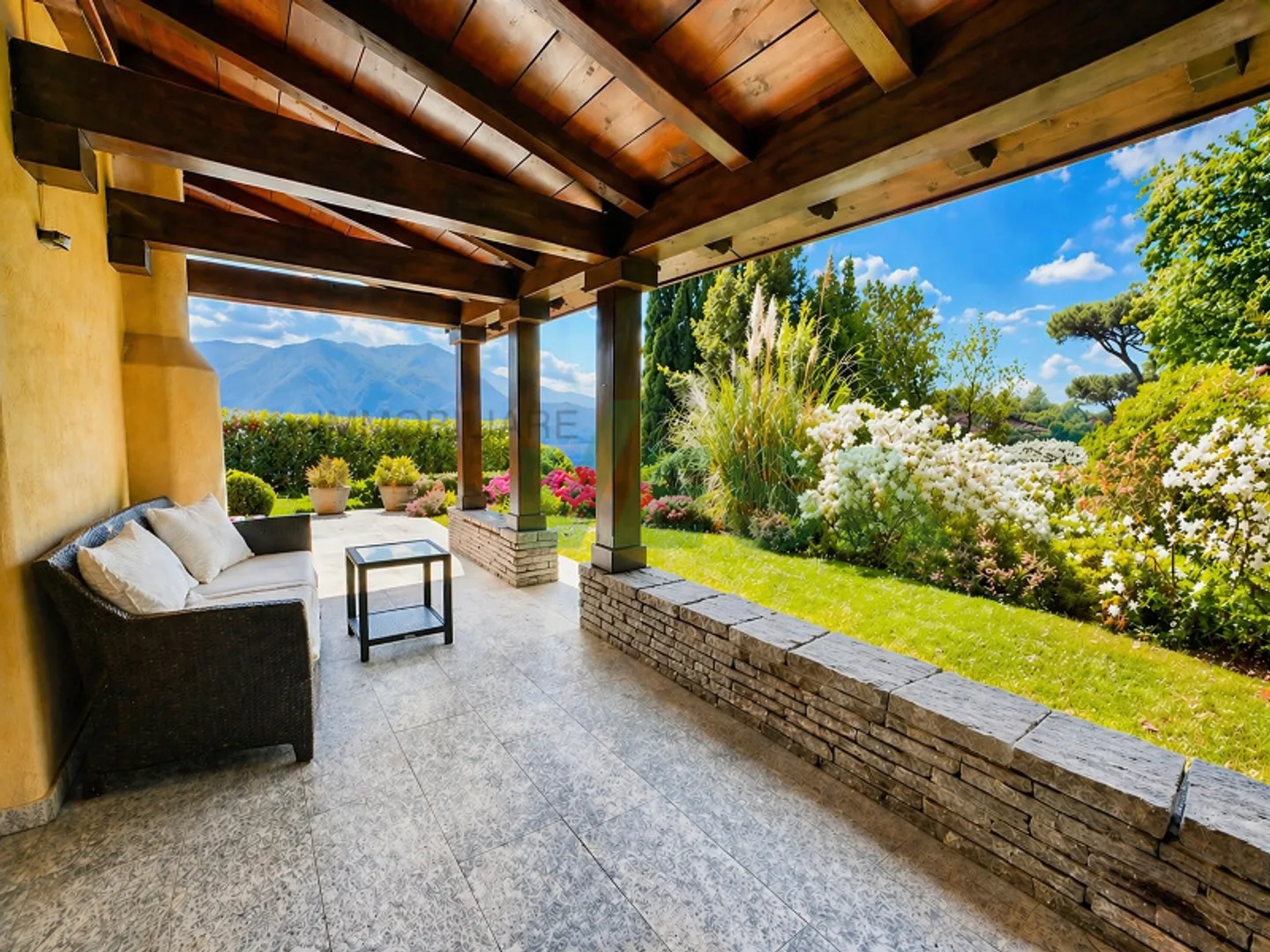 Villa élégante avec belle vue sur le lac dans une résidence exclusive avec piscine et tennis - Photo 1 sur 15