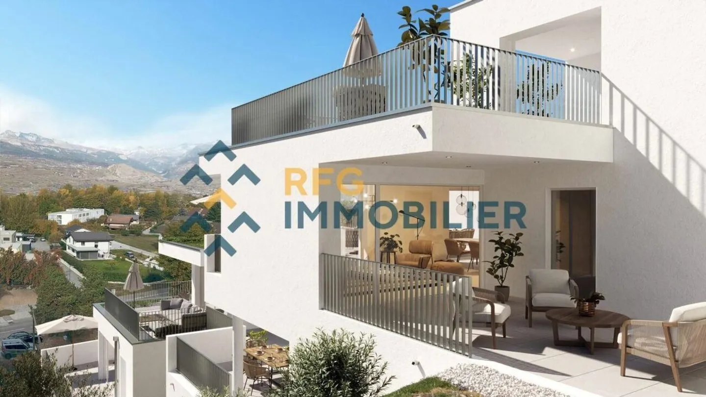 Luxus-Penthouse in Bramois - Foto 1 von 7