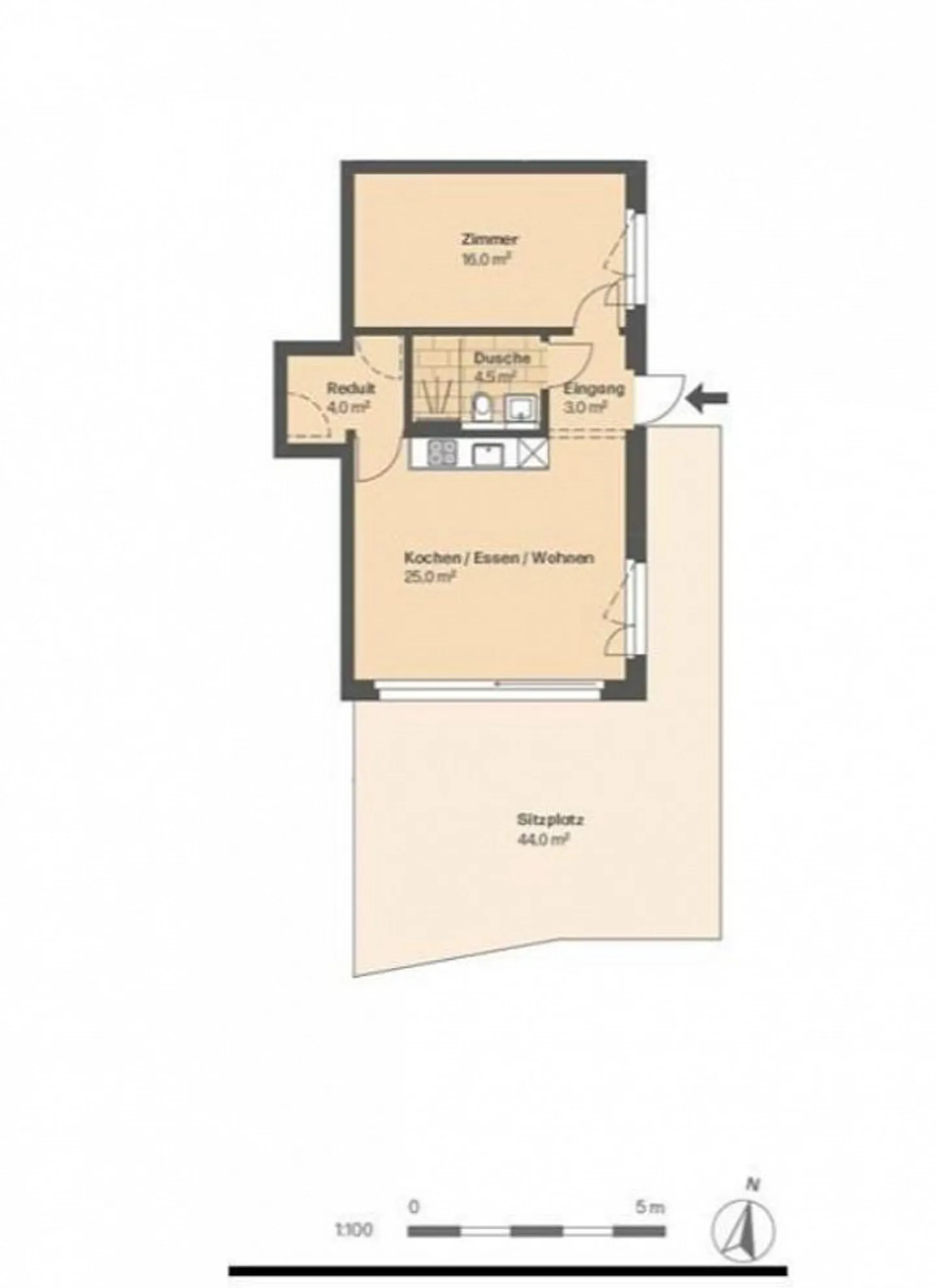 Modern 2.5 Room Apartment in a Central Location - Photo 8 of 8