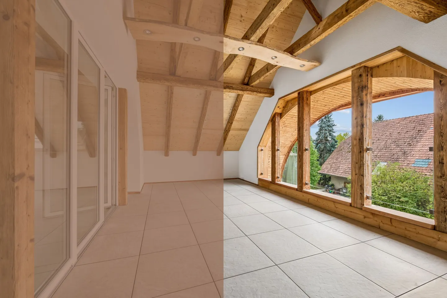 Characterful 5.5-room penthouse apartment with loggia - Photo 1 of 14