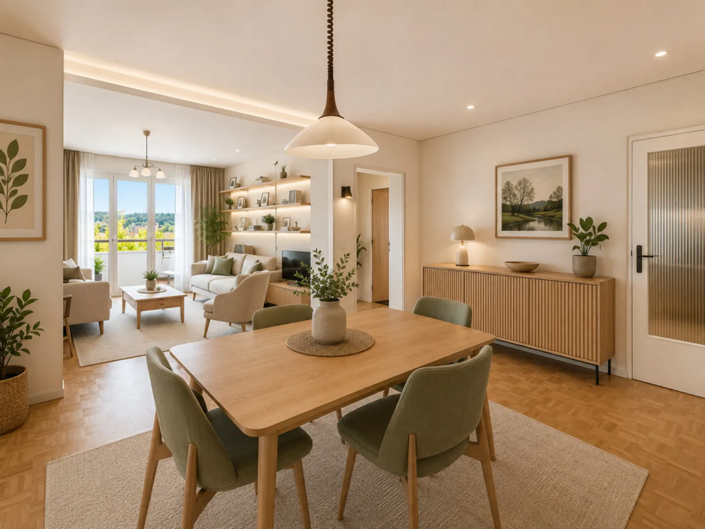 Bright 5-room apartment with balcony - Photo 5 of 17