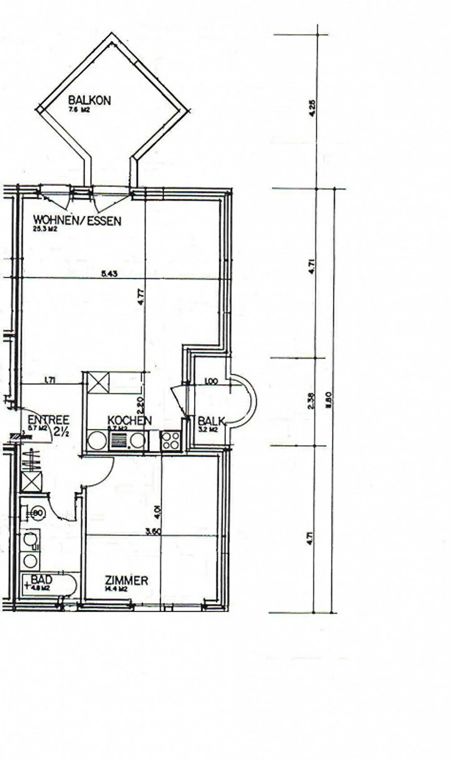 Luminoso appartamento di 2,5 stanze con balcone invernale - Foto 7 di 7
