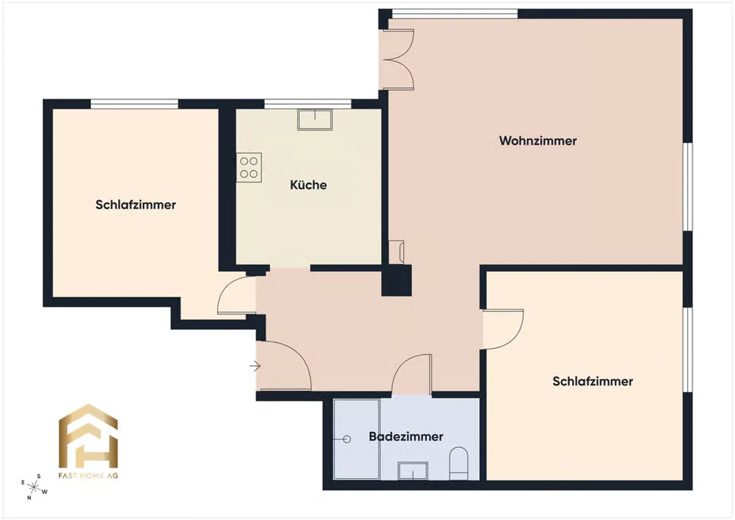 Vivere tranquillo a Brigerbad appartamento ristrutturato di 3,5 locali con giardino d'inverno - Foto 9 di 13