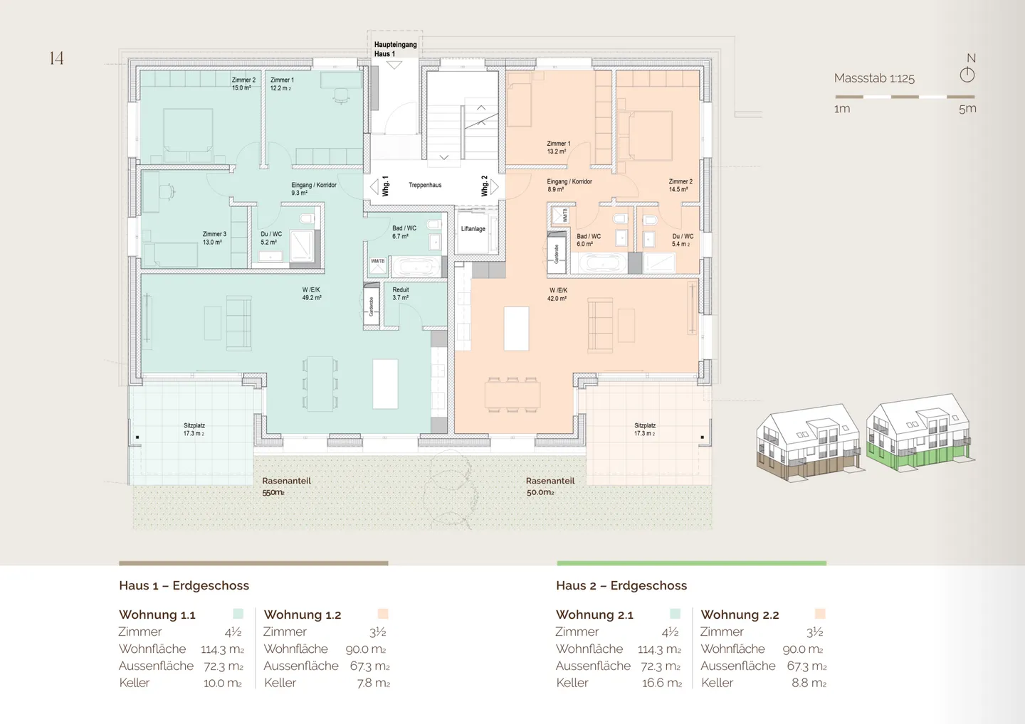 Sarmonie - Où la Harmonie Vit - Appartement de Jardin 4.5 Pièces 1.1 - Photo 3 sur 3