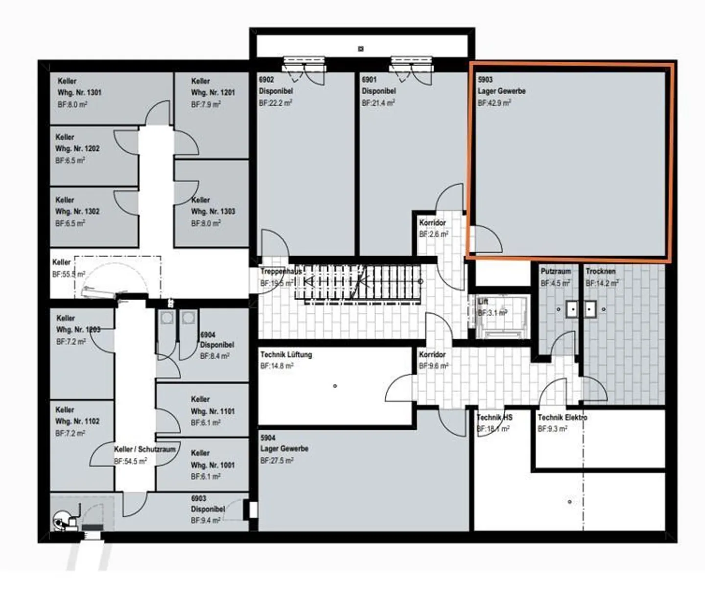 PRIMA UTILIZZO - Spazi di stoccaggio attraenti tra 33 e 43 m2 - Foto 4 di 6
