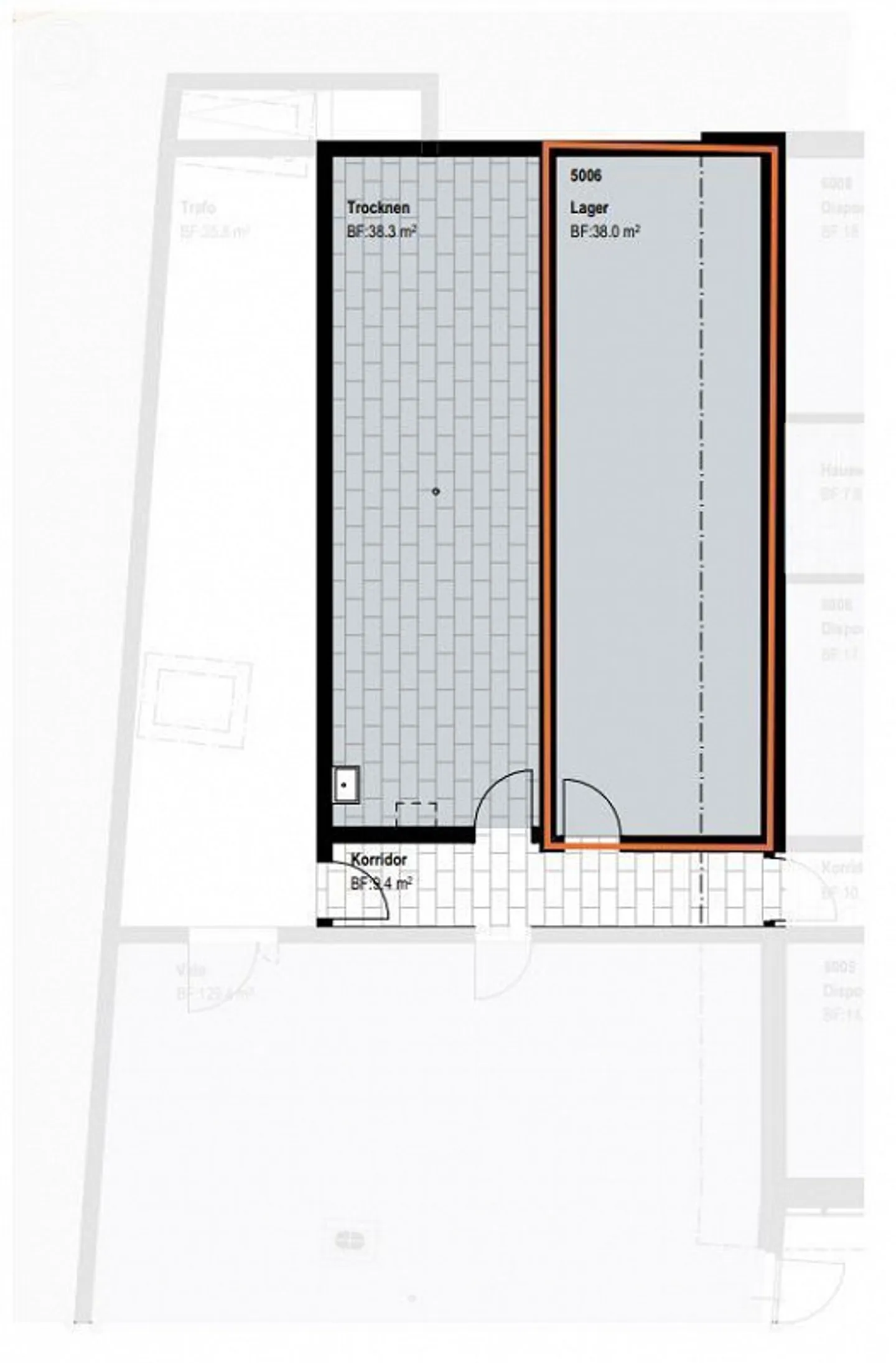 PRIMA UTILIZZO - Spazi di stoccaggio attraenti tra 33 e 43 m2 - Foto 5 di 6