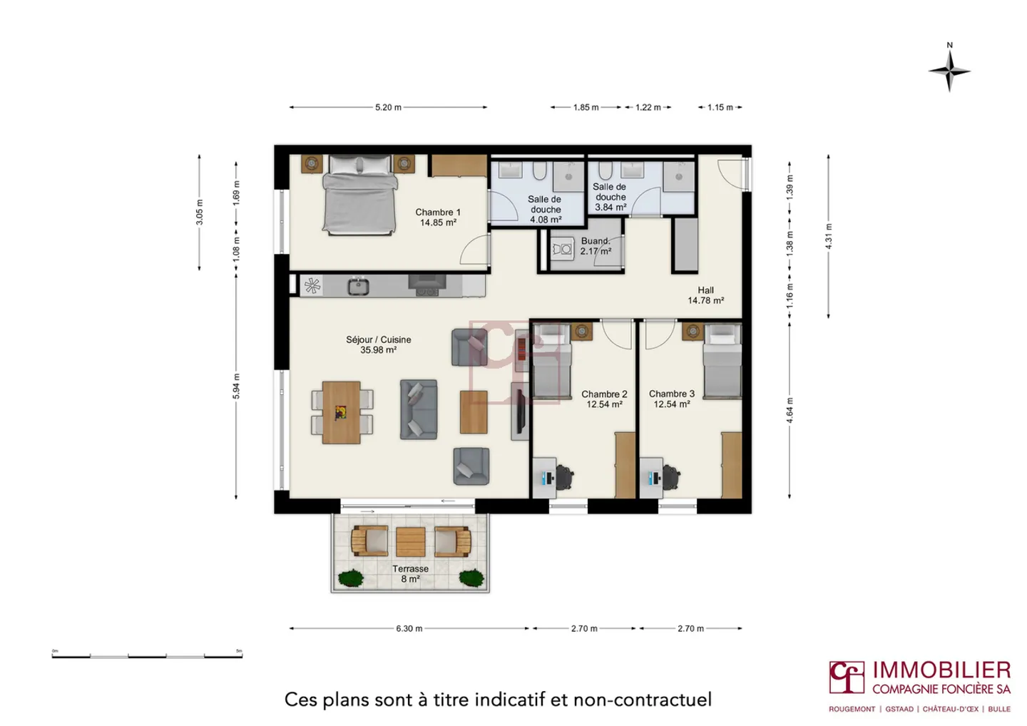 Appartements Charmants à Siviriez - Photo 6 sur 6