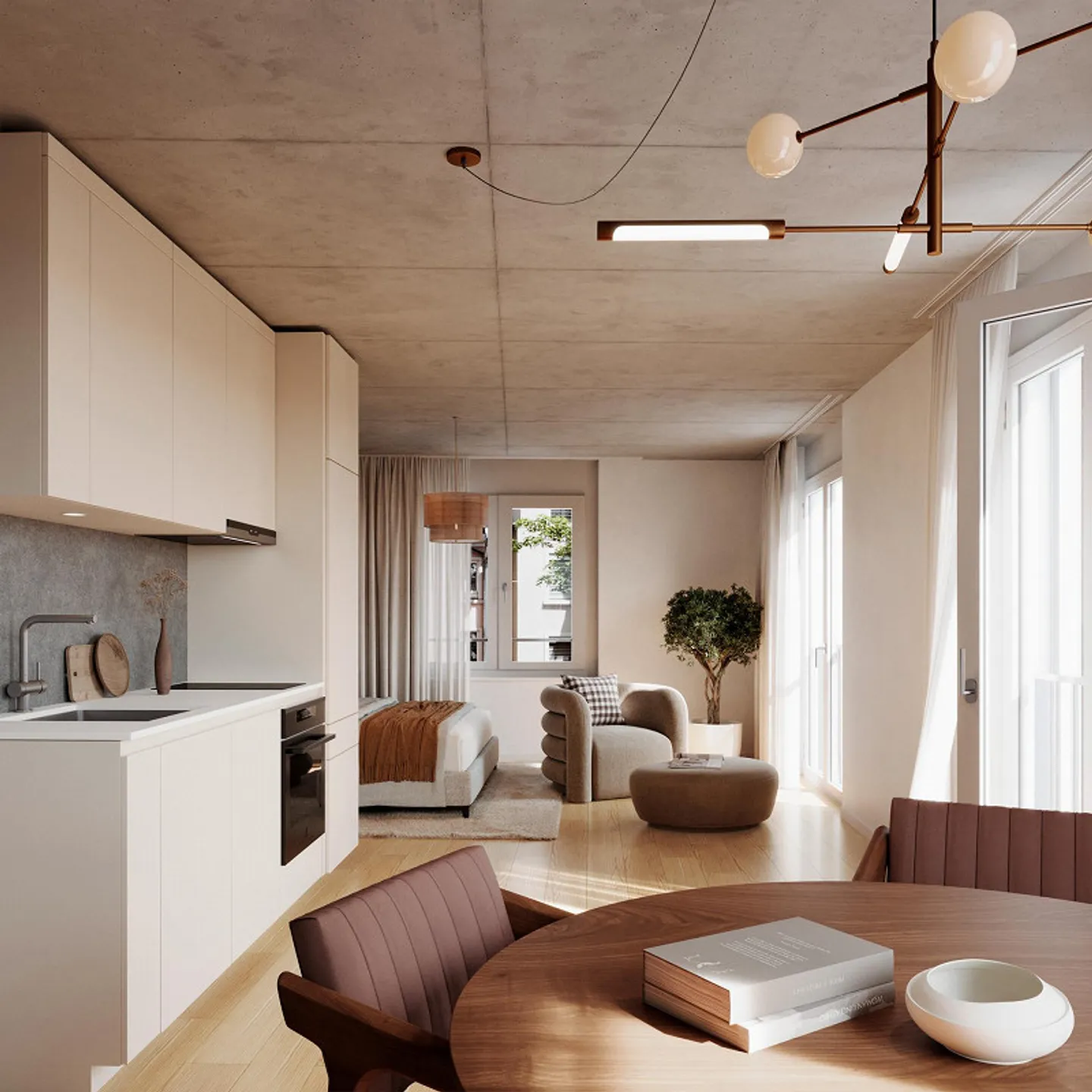 Modernes Apartment in Zürich Wiedikon - Foto 3 von 4