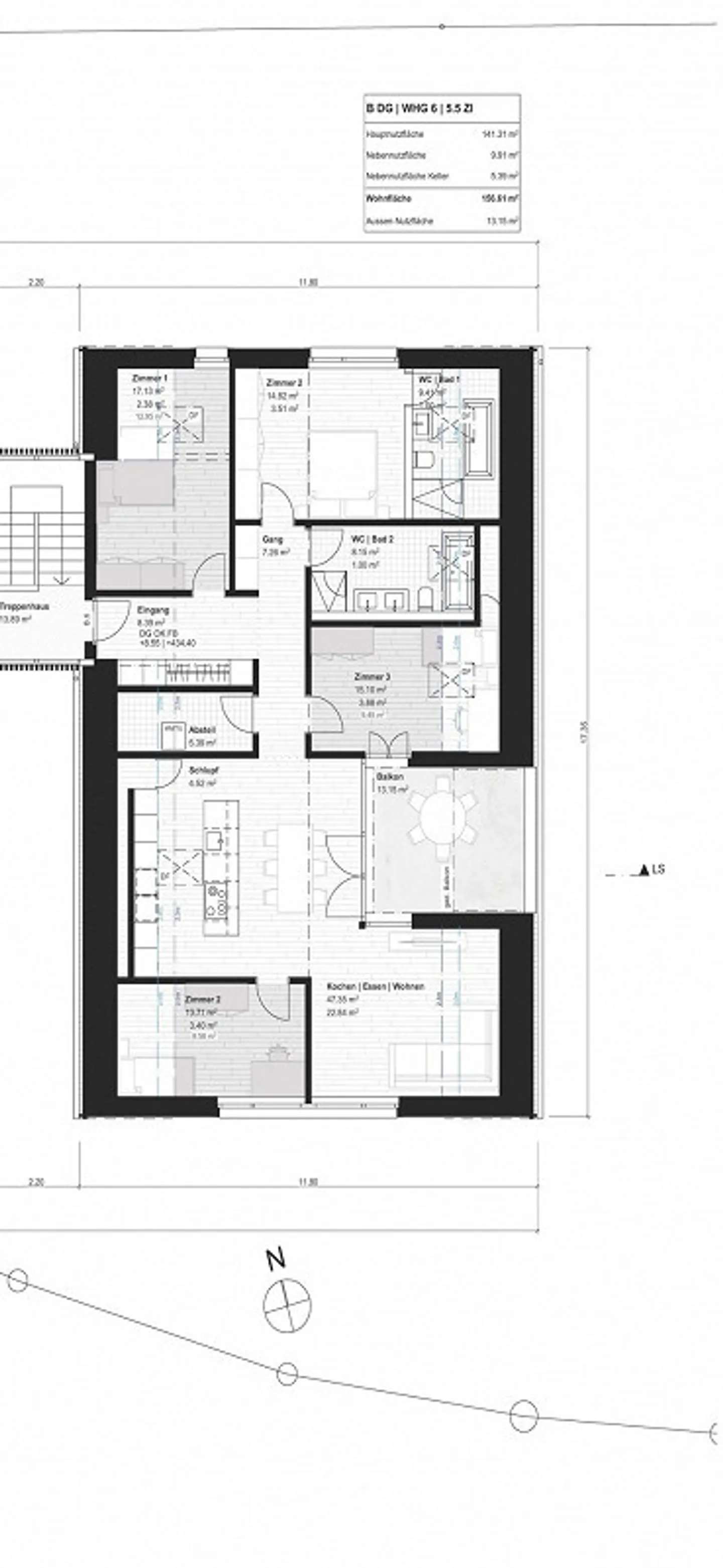 Modernes 5.5-Zimmer Apartment in Rüthi - Foto 10 von 10