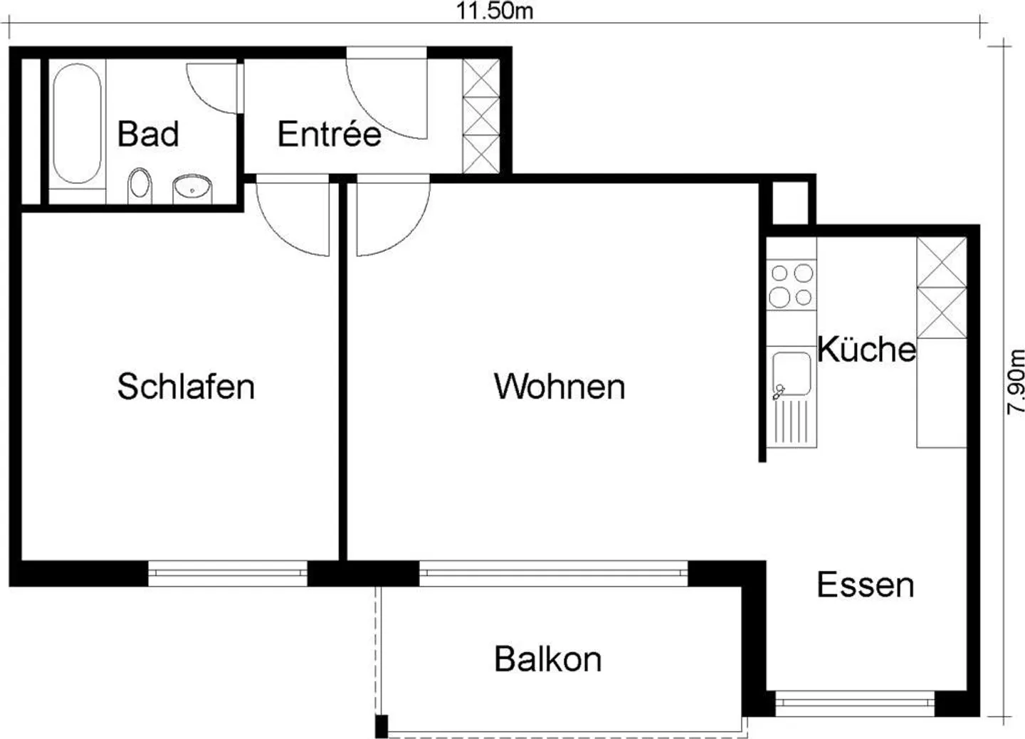 Geräumige Wohnung in ruhiger Lage - Foto 9 von 9