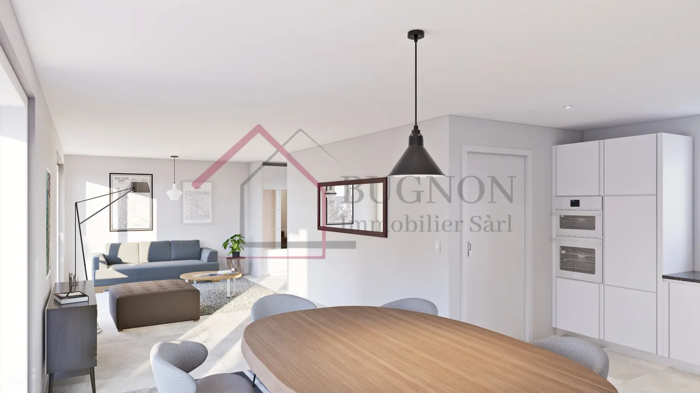 Les Villas de Grand Pré - Maison mitoyenne en PPE 4.5 pièces - Lot C3 - Photo 5 sur 10