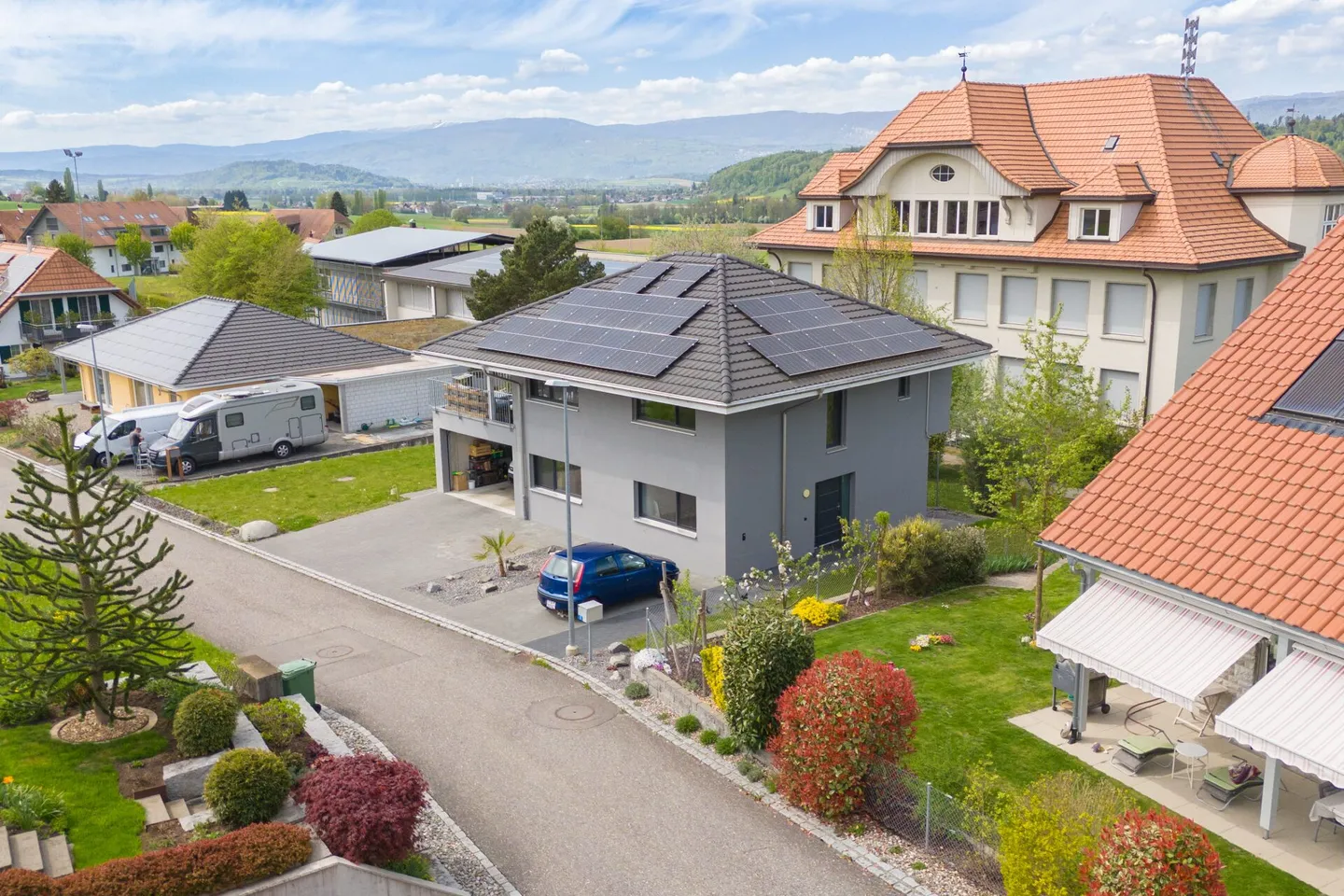 Moderne et économe en énergie - Maison individuelle de 4,5 pièces dans un emplacement ensoleillé avec belle vue - Photo 25 sur 26