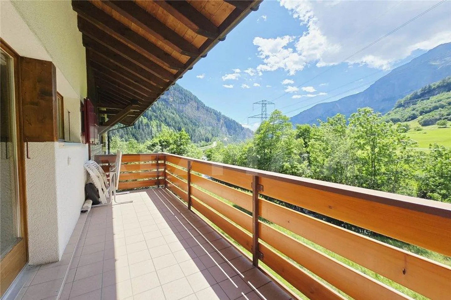 Bergpanorama inklusive  2.5 Zi-Wohnung in Leukerbad mit Balkon & P... - Foto 10 von 13