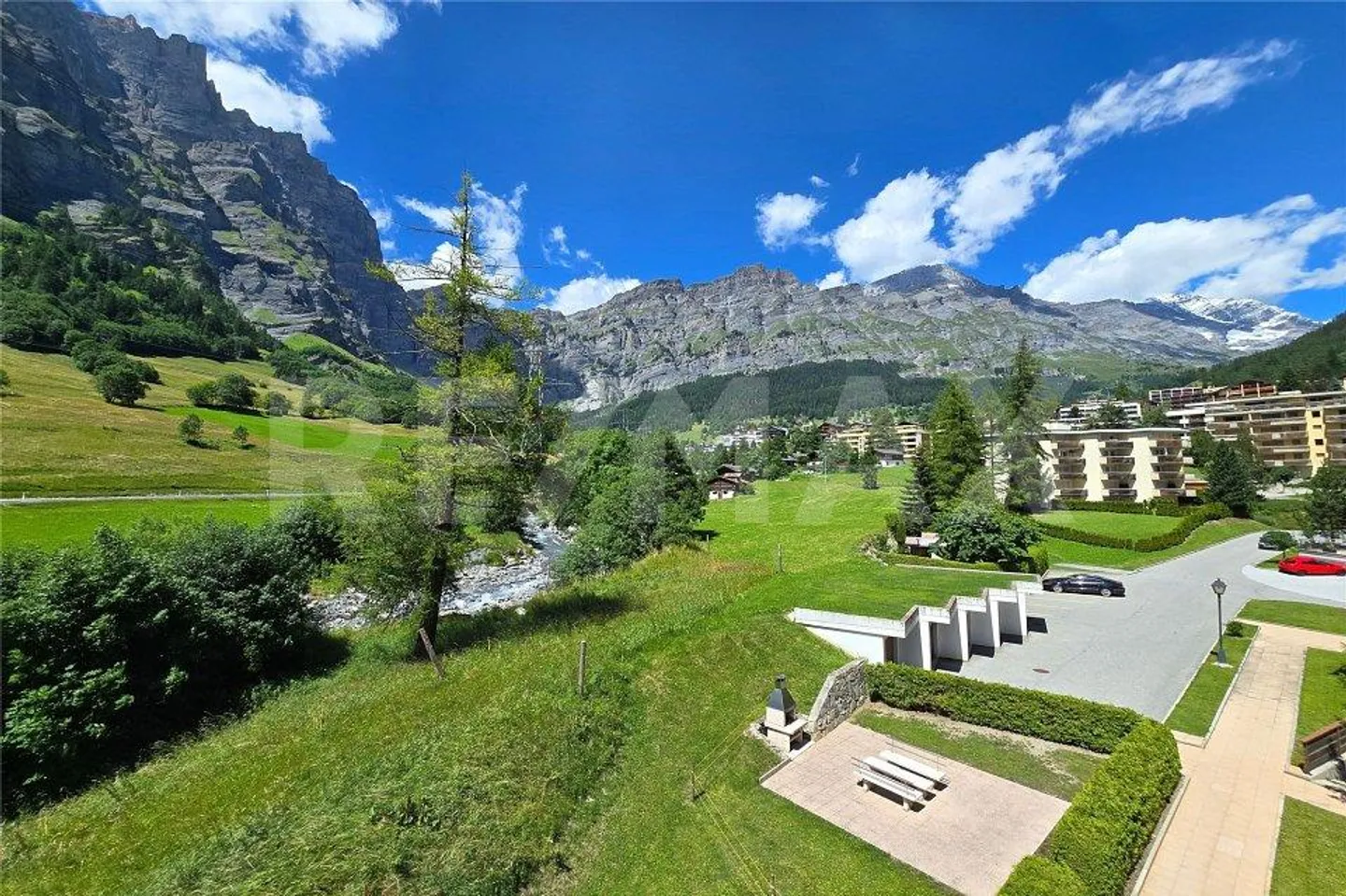 Bergpanorama inklusive  2.5 Zi-Wohnung in Leukerbad mit Balkon & P... - Foto 11 von 13