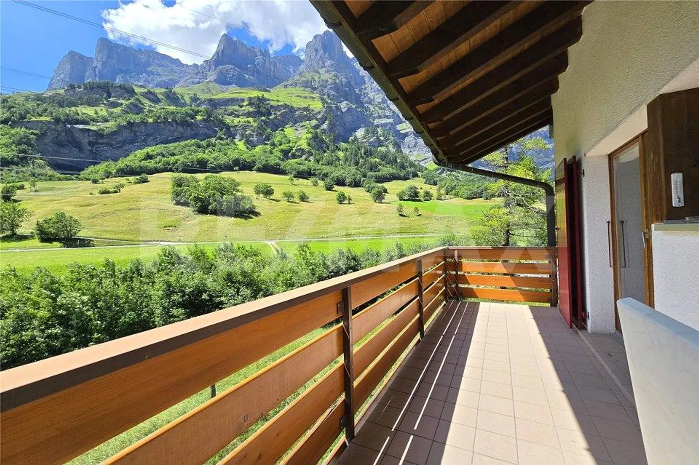 Bergpanorama inklusive  2.5 Zi-Wohnung in Leukerbad mit Balkon & P... - Foto 12 von 13