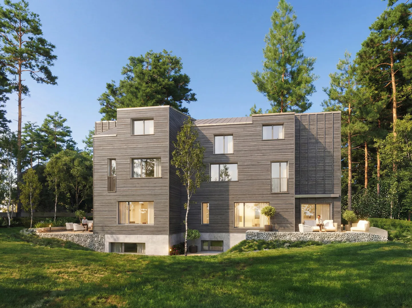 Elegante Öko-Villa mit Garten - Foto 4 von 6