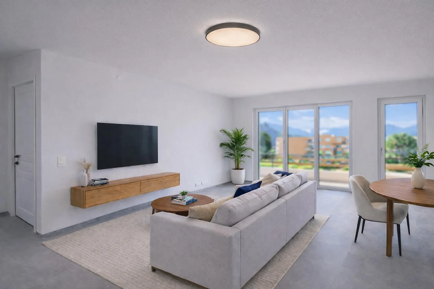 3,5-Zimmer-Wohnung mit teilweisem Seeblick in Melide - Foto 1 von 11