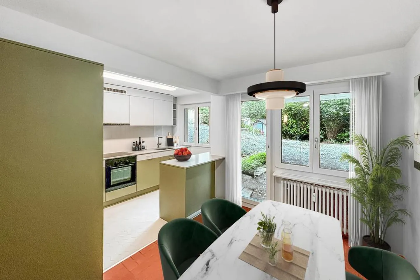 Appartement rénové de 3,5 pièces au rez-de-chaussée dans un emplacement central à Thalwil - Photo 1 sur 5