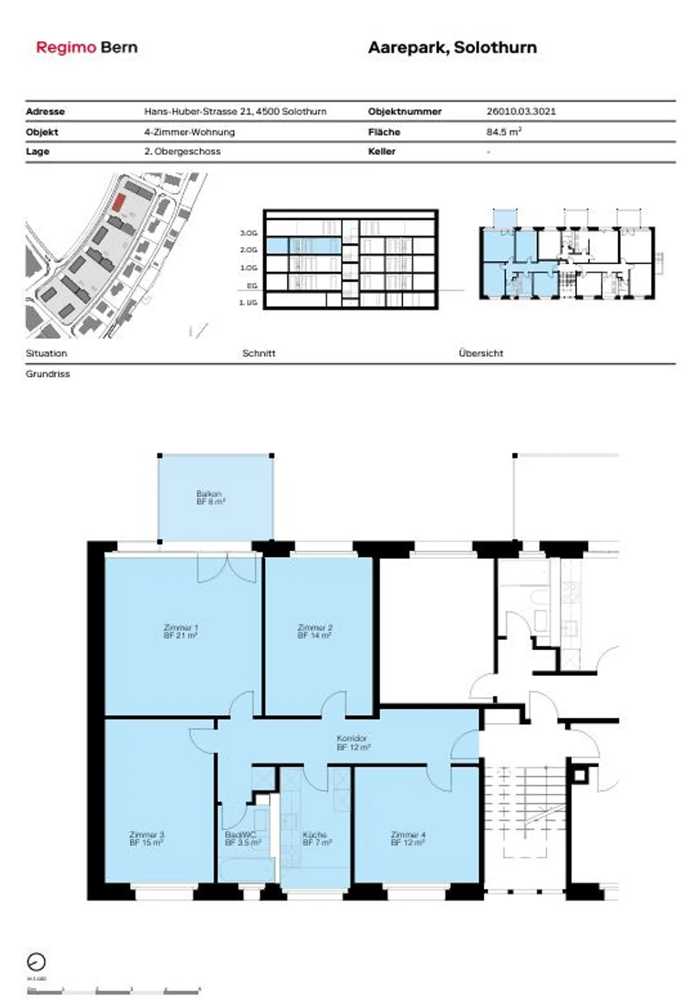 Familienfreundliche Wohnung im Aarepark - Foto 12 von 12