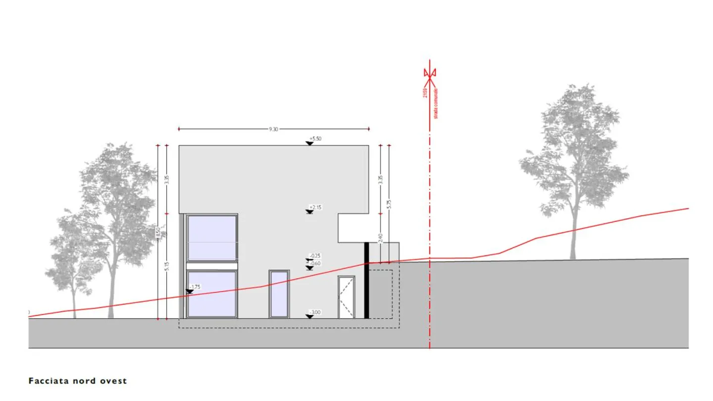 Terreno edificabile con progetto per tre unità abitative - Foto 2 di 5