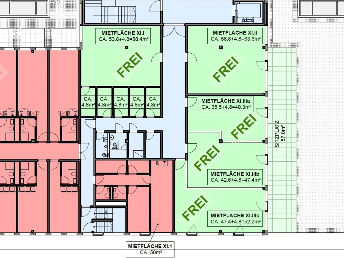 Practice and service areas in the Rietbach Center Bachenbülach - Photo 7 of 8