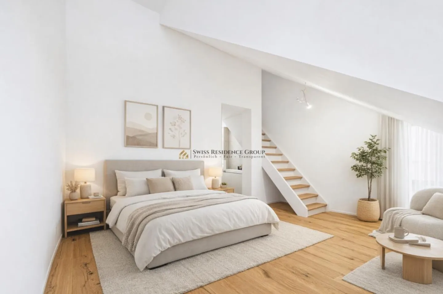 Merveille moderne de l'espace entre Zurich et Zug : maison de design de 6 pièces avec suite bien-être exclusive sur le toit - Parfait pour vivre et travailler - Photo 9 sur 13