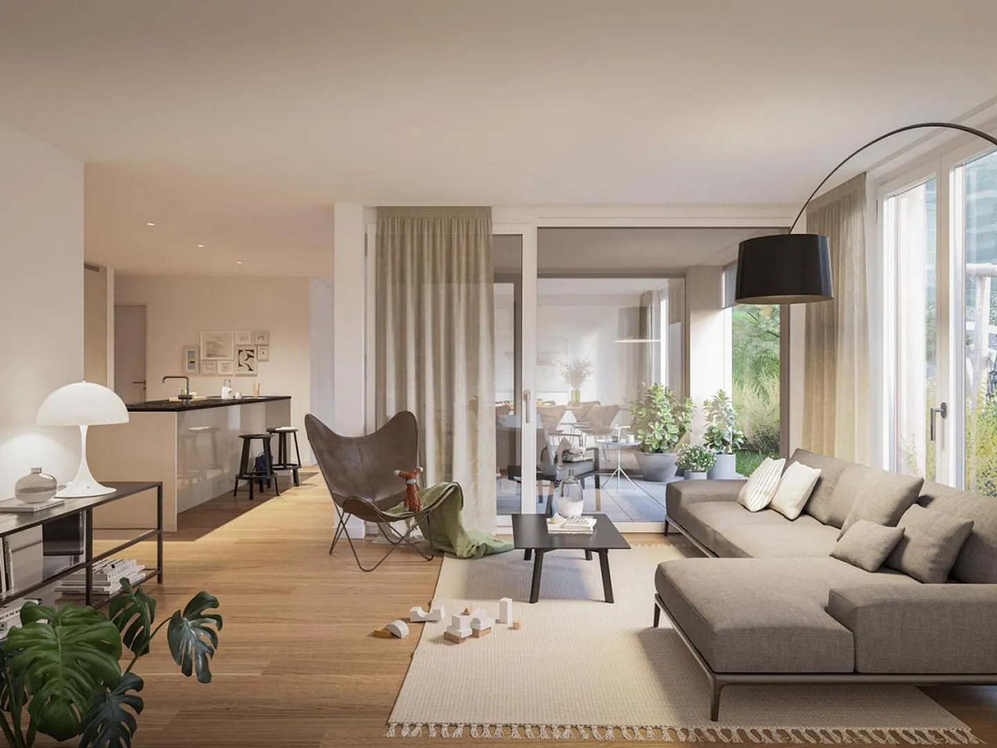 Appartement de jardin attrayant avec 4,5 pièces - Photo 1 sur 3