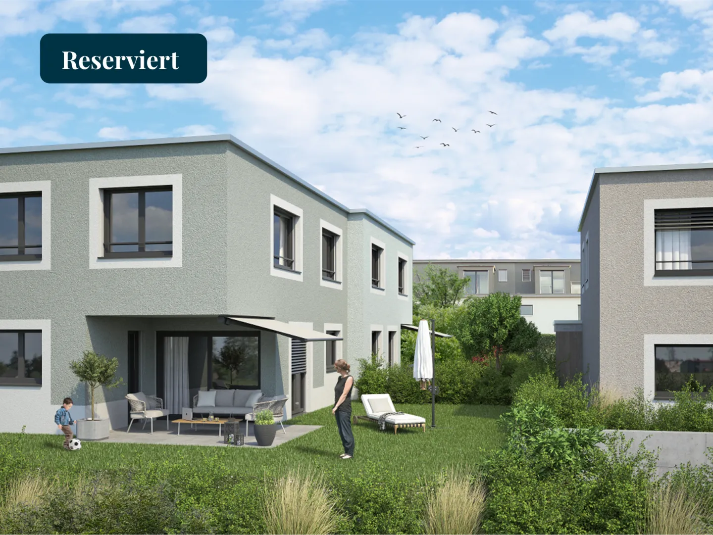 RESERVED: 4-Quarter Seengen: 4 Single-Family Homes with Garden and Underground Garage, SFH 3 - Photo 1 of 12