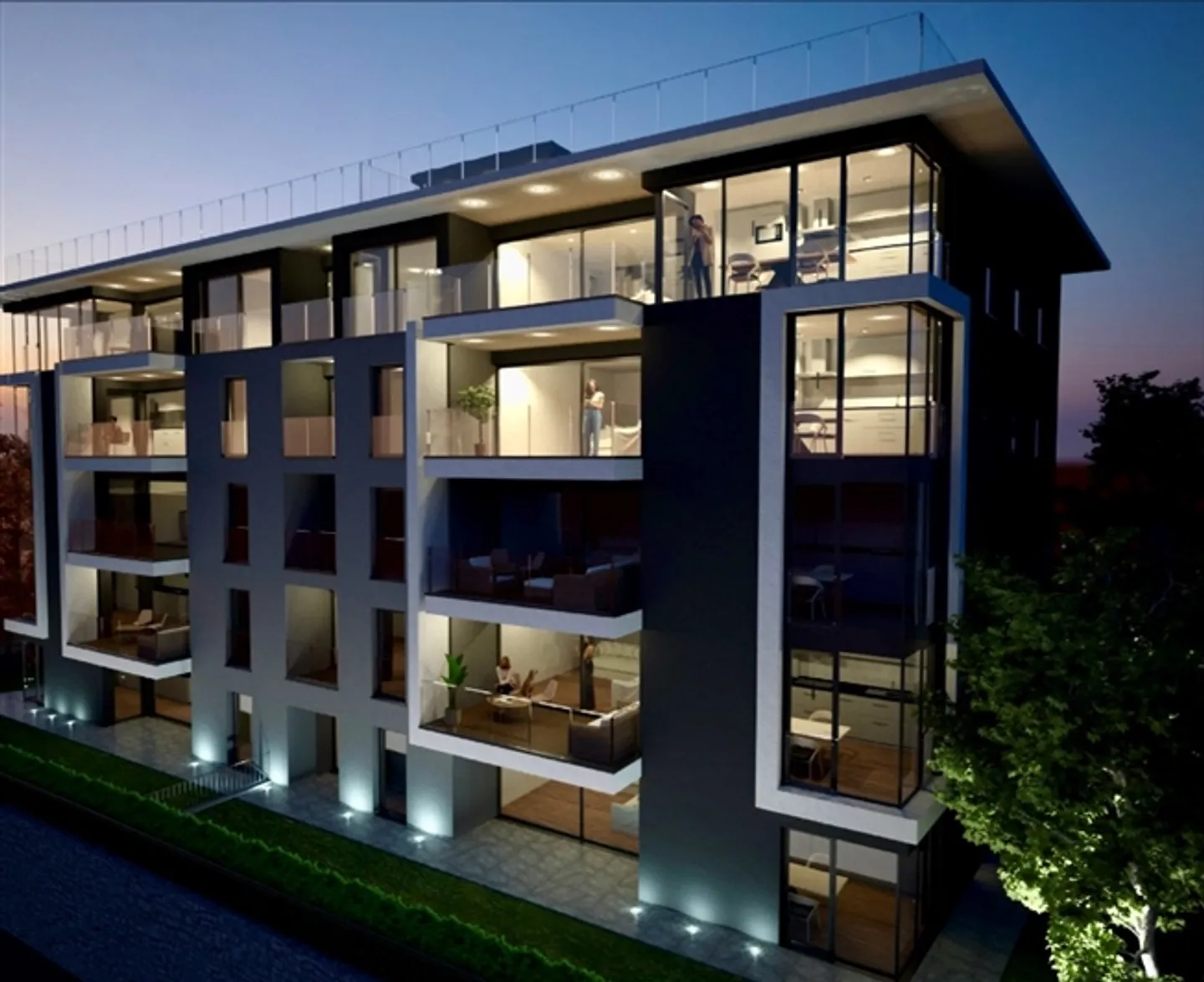 Ref. 3754 4.5 Room MODERN RESIDENCE WITH LAKE VIEW IN LUGANO - Photo 1 of 6