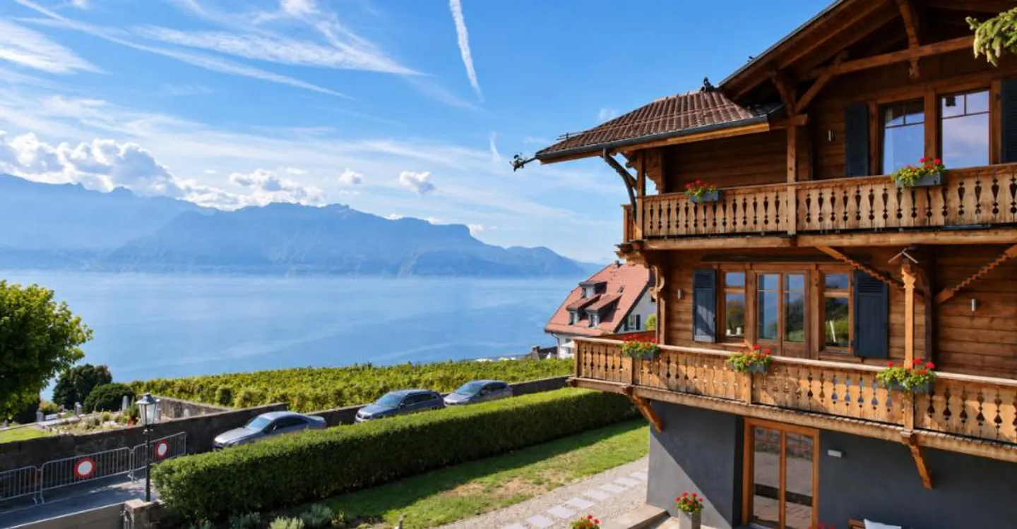 CHALET BERNARDINA – HISTORIC PROPERTY WITH PANORAMIC VIEW OF LAKE GENEVA - Photo 3 of 13