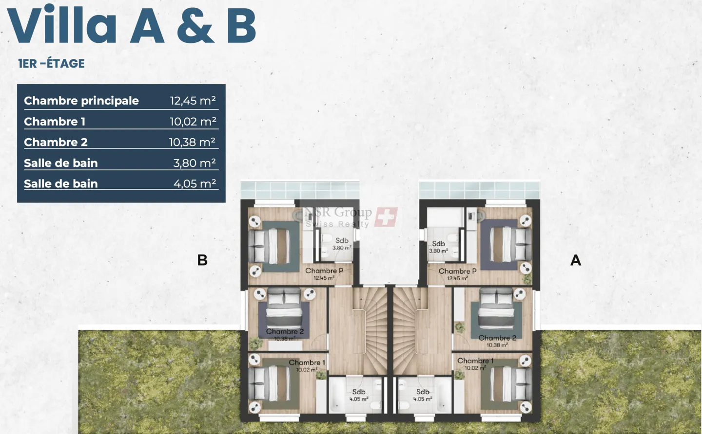 Moderne THPE Villa mit Garten - Villa B - Foto 3 von 4