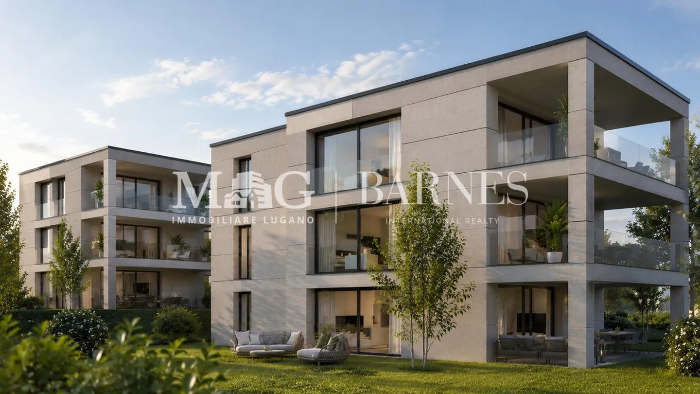 Collina d'Oro: 4,5-Zimmer-Wohnung mit Terrasse in einer neuen Residenz - Foto 1 von 5
